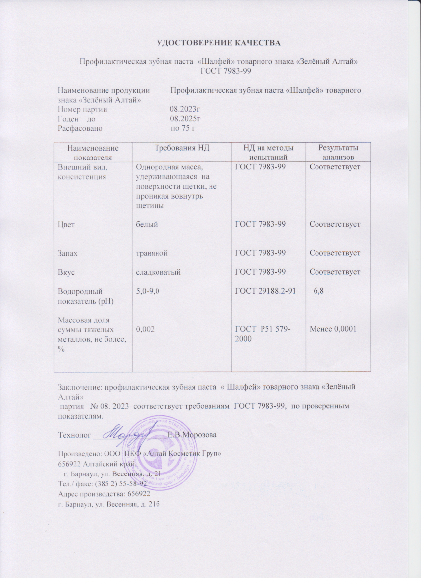 Паспорт №082023